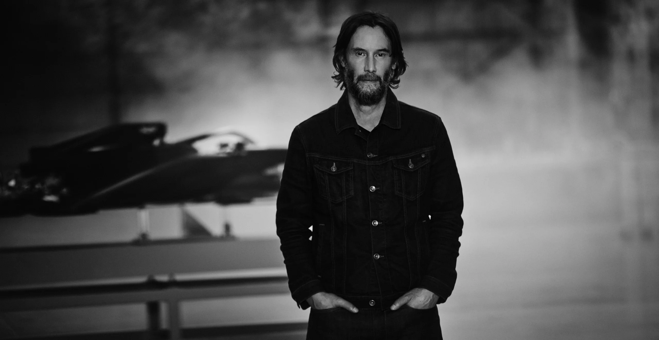 Boo George photographs Keanu Reeves for F1 Cadillac