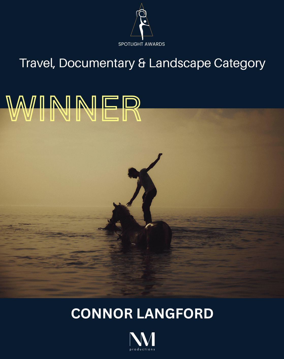 Connor Langford wins Production Paradise Spotlight Award for Travel, Documentary & Landscape