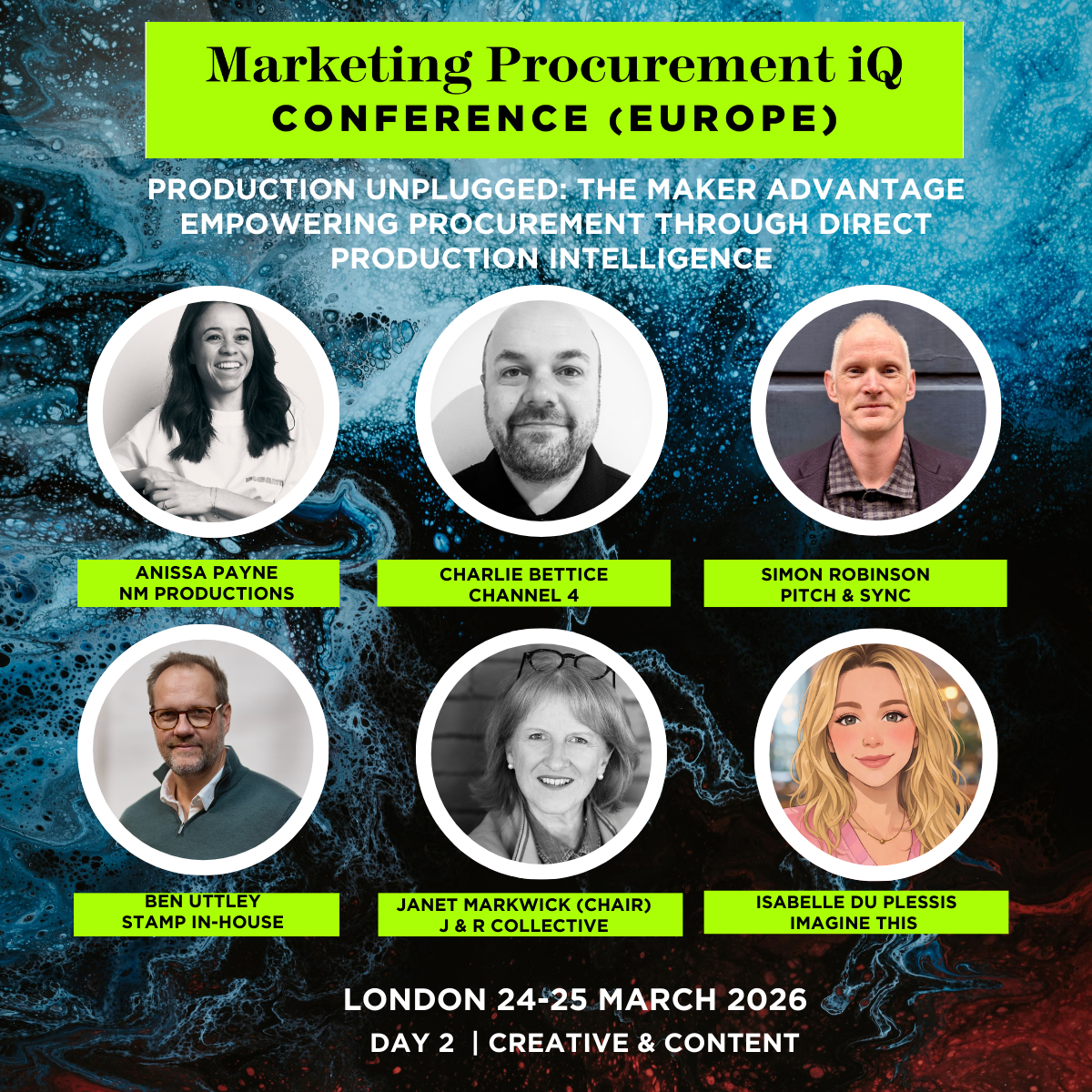 Anissa Payne joins industry leaders on stage at Marketing Procurement iQ
